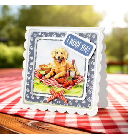 Katy Sue Picnic Pups Die Cut Topper & Decoupage Collection (7-10084PUP) Katy Sue Picnic Pups Die Cut Topper & Decoupage Collection (7-10084PUP)