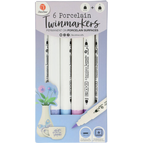 DécoTime 6 Porcelain Markers Jeans Purple (3218262)