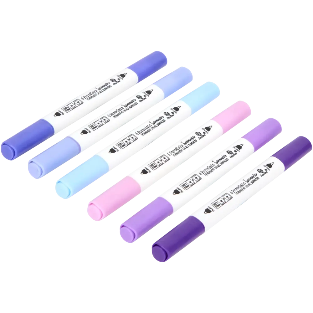 DécoTime 6 Porcelain Markers Jeans Purple (3218262)