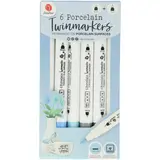 DécoTime 6 Porcelain Markers Baby Blue (3218262)
