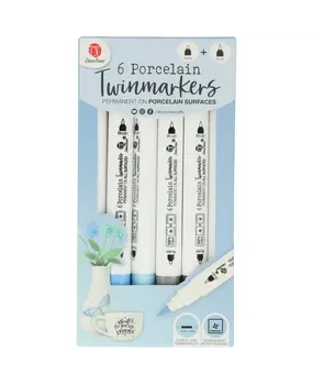 DécoTime 6 Porcelain Markers Baby Blue (3218262) DécoTime 6 Porcelain Markers Baby Blue (3218262)