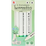 DécoTime 6 Porcelain Markers Seaweed Green (3218262)