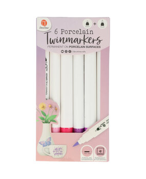 DécoTime 6 Porcelain Markers Vintage Pink (3218262)
