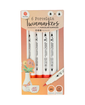 DécoTime 6 Porcelain Markers Hot Orange (3218262) DécoTime 6 Porcelain Markers Hot Orange (3218262)