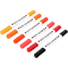 DécoTime 6 Porcelain Markers Hot Orange (3218262) DécoTime 6 Porcelain Markers Hot Orange (3218262)