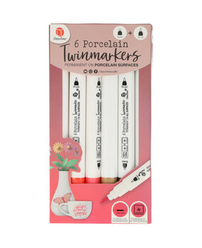 DécoTime 6 Porcelain Markers Crimson Red (3218262) DécoTime 6 Porcelain Markers Crimson Red (3218262)