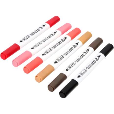 DécoTime 6 Porcelain Markers Crimson Red (3218262) DécoTime 6 Porcelain Markers Crimson Red (3218262)