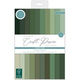 Craft Consortium The Essentials A4 Premium Cardstock Pad Green Tones (CCCPAD001)