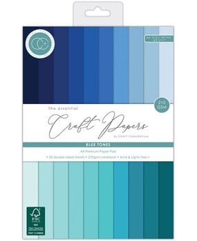 Craft Consortium The Essentials A4 Premium Cardstock Pad Blue Tones (CCCPAD004) Craft Consortium The Essentials A4 Premium Cardstock Pad Blue Tones (CCCPAD004)