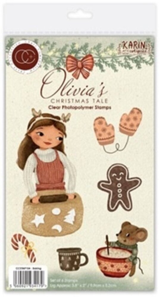 Craft Consortium Olivia's Christmas Tale A6 Clear Stamps Baking (CCSTMP104) Craft Consortium Olivia's Christmas Tale A6 Clear Stamps Baking (CCSTMP104)