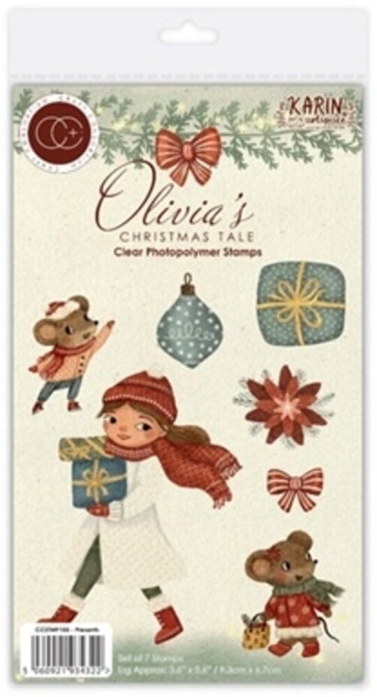 Craft Consortium Olivia's Christmas Tale A6 Clear Stamps Presents (CCSTMP105) Craft Consortium Olivia's Christmas Tale A6 Clear Stamps Presents (CCSTMP105)