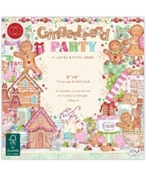 Craft Consortium Gingerbread Party 8x8 Inch Premium Paper Pad (CCLPAD004) Craft Consortium Gingerbread Party 8x8 Inch Premium Paper Pad (CCLPAD004)