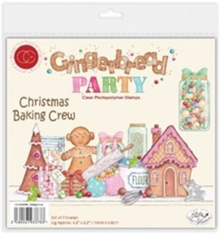 Craft Consortium Gingerbread Party Clear Stamp Cookie Tester (CCLSTMP010) Craft Consortium Gingerbread Party Clear Stamp Cookie Tester (CCLSTMP010)