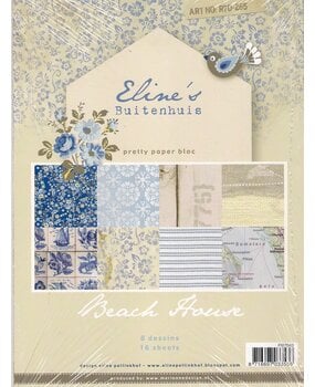 Marianne Design Eline's Buitenhuis Beach House A4 Pretty Papers Bloc (PB7043) Marianne Design Eline's Buitenhuis Beach House A4 Pretty Papers Bloc (PB7043)