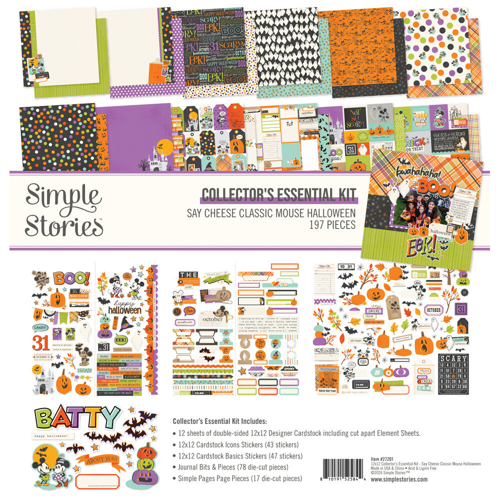 Simple Stories Say Cheese Classic Mouse Halloween Collectors Essential Kit (27201) Simple Stories Say Cheese Classic Mouse Halloween Collectors Essential Kit (27201)
