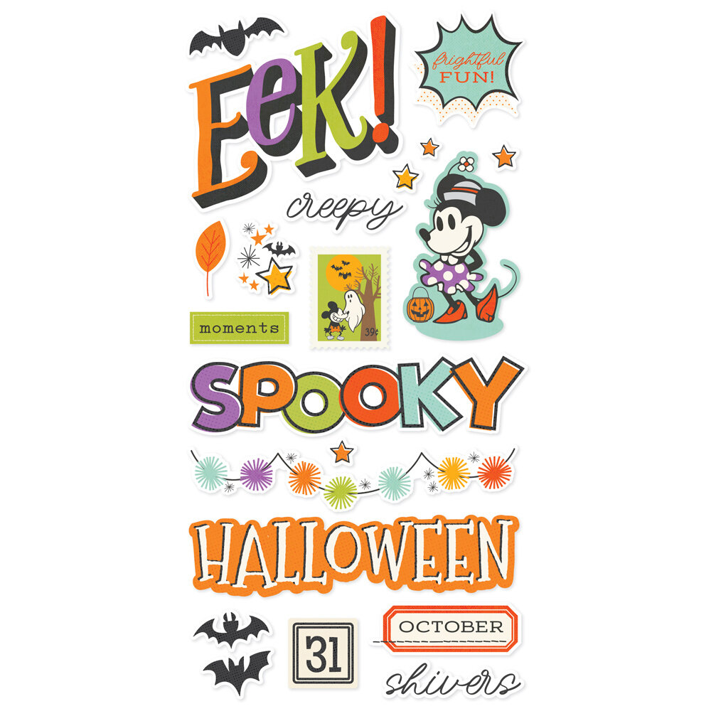 Simple Stories Say Cheese Classic Mouse Halloween Foam Stickers (27221) Simple Stories Say Cheese Classic Mouse Halloween Foam Stickers (27221)