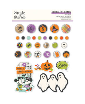 Simple Stories PRE-ORDER Say Cheese Classic Mouse Halloween Decorative Brads (27222) Simple Stories PRE-ORDER Say Cheese Classic Mouse Halloween Decorative Brads (27222)
