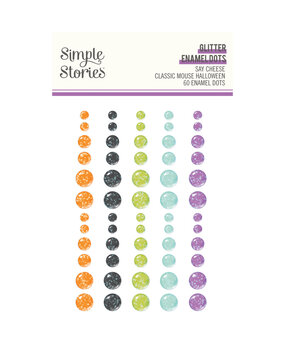 Simple Stories PRE-ORDER Say Cheese Classic Mouse Halloween Glitter Enamel Dots (27223) Simple Stories PRE-ORDER Say Cheese Classic Mouse Halloween Glitter Enamel Dots (27223)