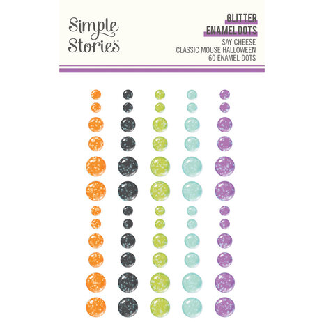 Simple Stories Say Cheese Classic Mouse Halloween Glitter Enamel Dots (27223) Simple Stories Say Cheese Classic Mouse Halloween Glitter Enamel Dots (27223)