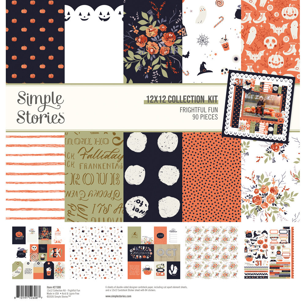 Simple Stories Frightful Fun 12x12 Inch Collection Kit (27300) Simple Stories Frightful Fun 12x12 Inch Collection Kit (27300)