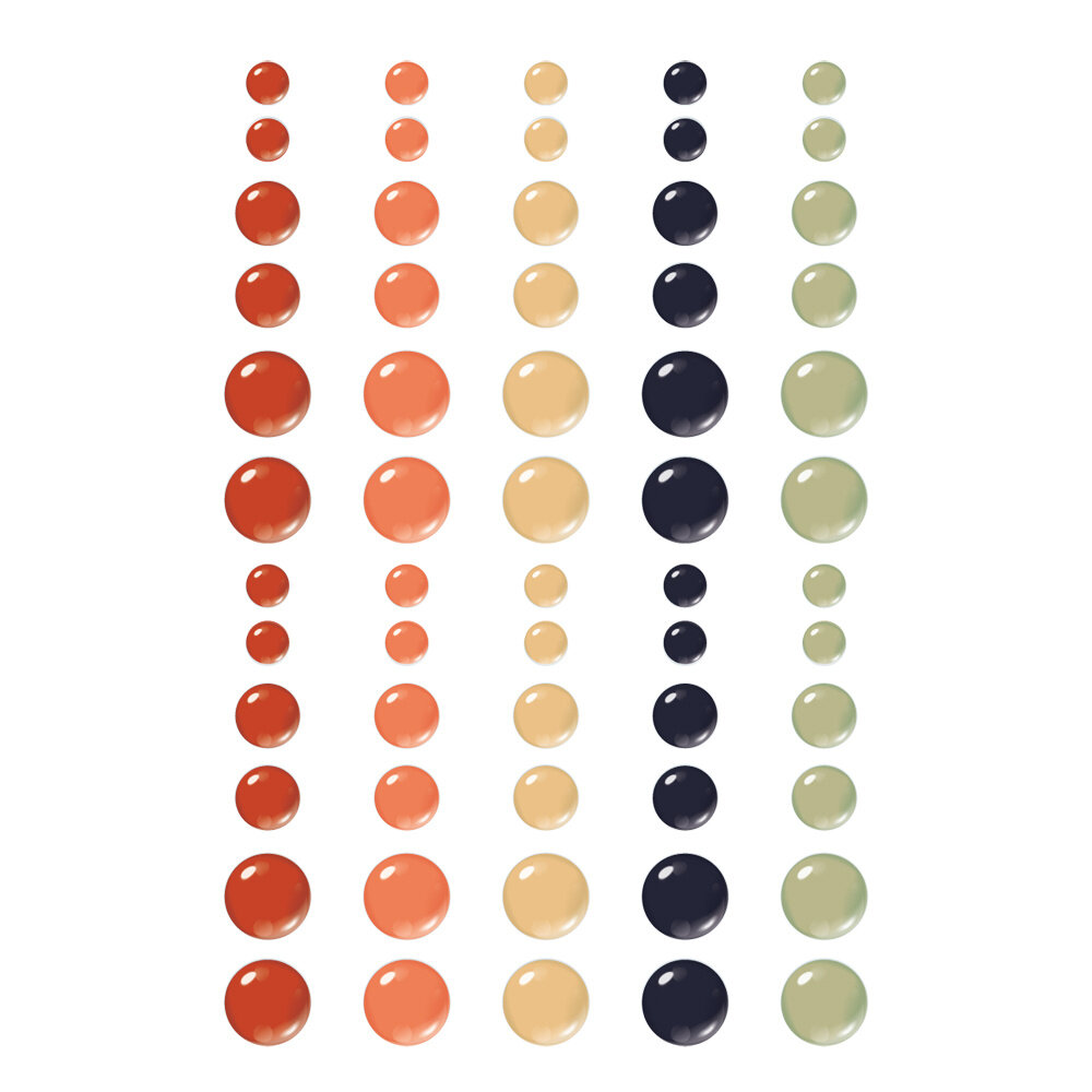 Simple Stories Frightful Fun Glossy Enamel Dots (27313)