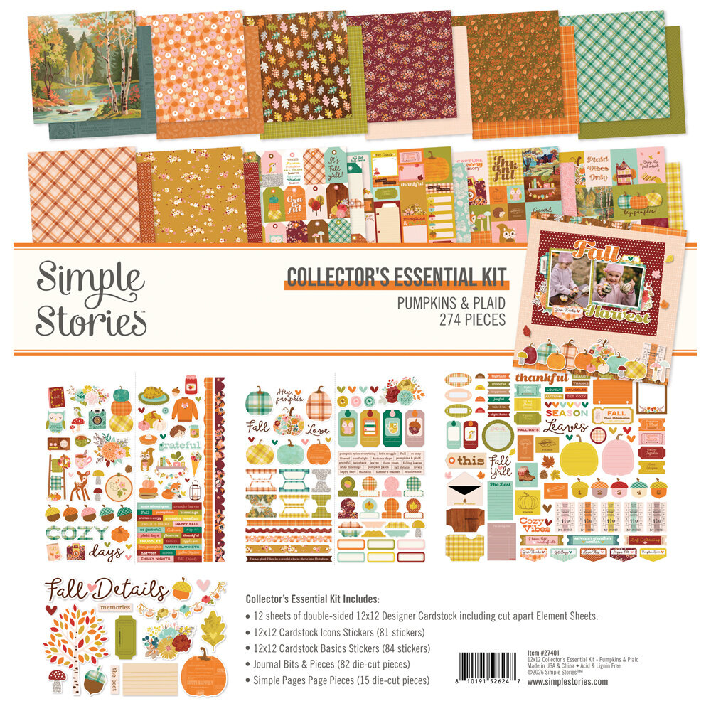 Simple Stories Pumpkins & Plaid Collectors Essential Kit (27401) Simple Stories Pumpkins & Plaid Collectors Essential Kit (27401)