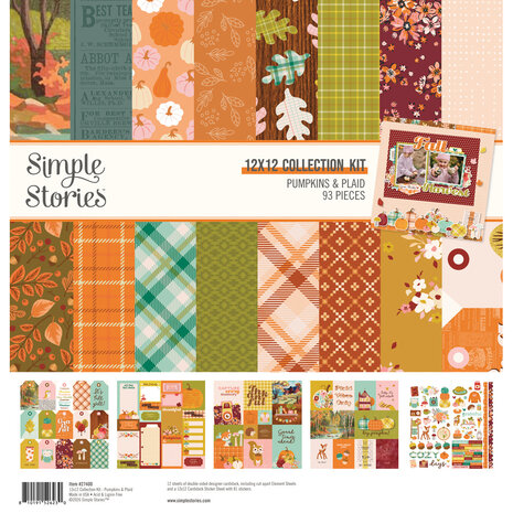Simple Stories Pumpkins & Plaid 12x12 Inch Collection Kit (27400) Simple Stories Pumpkins & Plaid 12x12 Inch Collection Kit (27400)