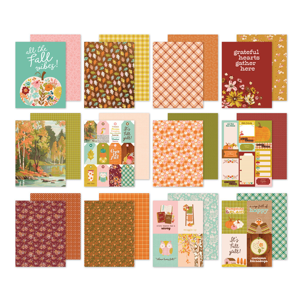 Simple Stories Pumpkins & Plaid 6x8 Inch Pad (27416) Simple Stories Pumpkins & Plaid 6x8 Inch Pad (27416)