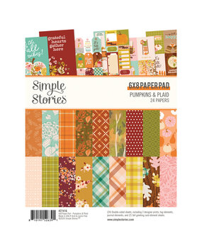 Simple Stories PRE-ORDER Pumpkins & Plaid 6x8 Inch Pad (27416) Simple Stories PRE-ORDER Pumpkins & Plaid 6x8 Inch Pad (27416)
