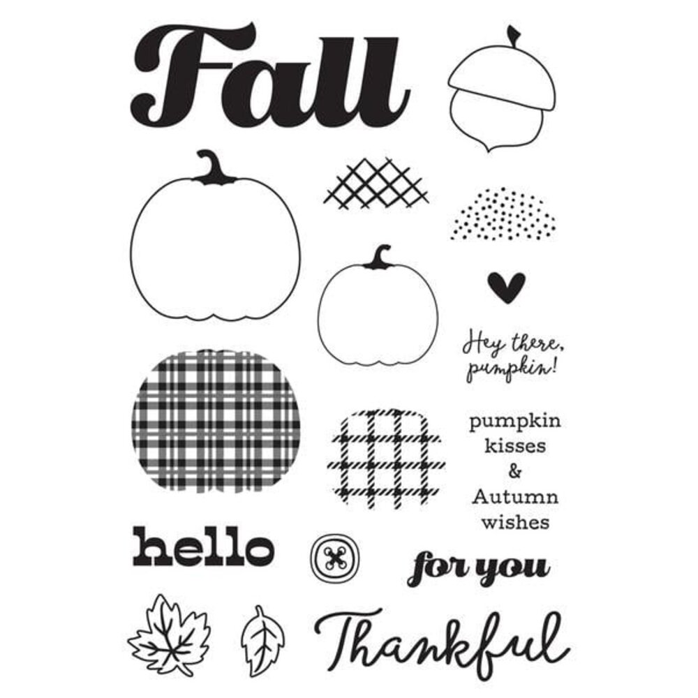 Simple Stories Pumpkins & Plaid Stamps (27417) Simple Stories Pumpkins & Plaid Stamps (27417)