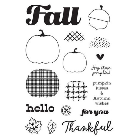 Simple Stories Pumpkins & Plaid Stamps (27417) Simple Stories Pumpkins & Plaid Stamps (27417)