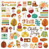 Simple Stories Pumpkins & Plaid Chipboard Pieces (27418) Simple Stories Pumpkins & Plaid Chipboard Pieces (27418)