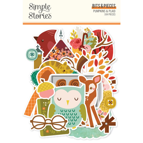 Simple Stories Pumpkins & Plaid Bits & Pieces (27419) Simple Stories Pumpkins & Plaid Bits & Pieces (27419)