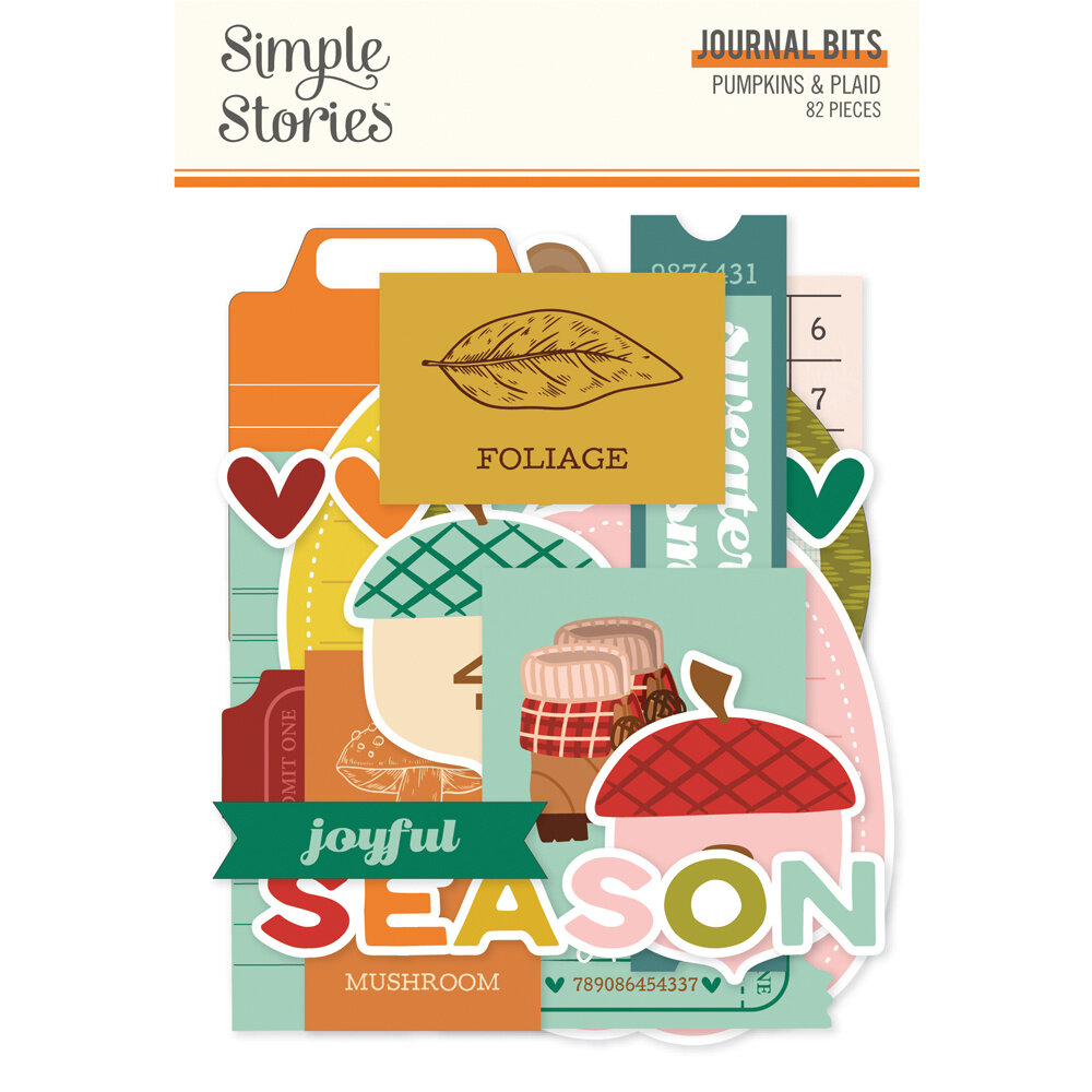 Simple Stories Pumpkins & Plaid Journal Bits (27420) Simple Stories Pumpkins & Plaid Journal Bits (27420)