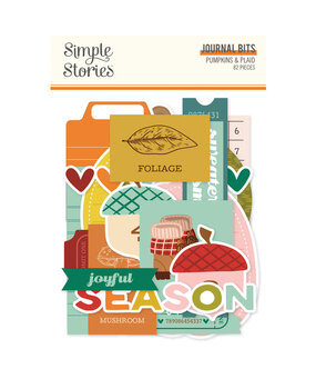 Simple Stories Pumpkins & Plaid Journal Bits (27420) Simple Stories Pumpkins & Plaid Journal Bits (27420)