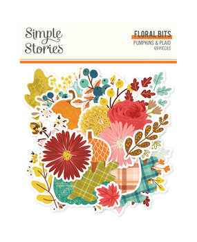 Simple Stories Pumpkins & Plaid Floral Bits (27421) Simple Stories Pumpkins & Plaid Floral Bits (27421)
