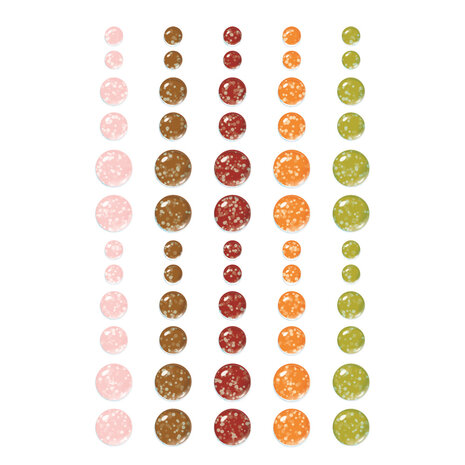 Simple Stories Pumpkins & Plaid Glitter Enamel Dots (27424) Simple Stories Pumpkins & Plaid Glitter Enamel Dots (27424)