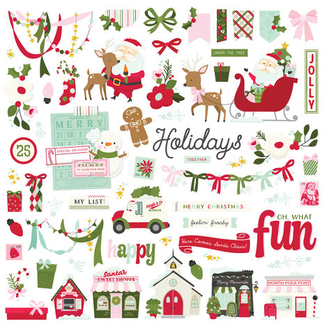 Simple Stories Kringle & Co. Chipboard Pieces (27518) Simple Stories Kringle & Co. Chipboard Pieces (27518)