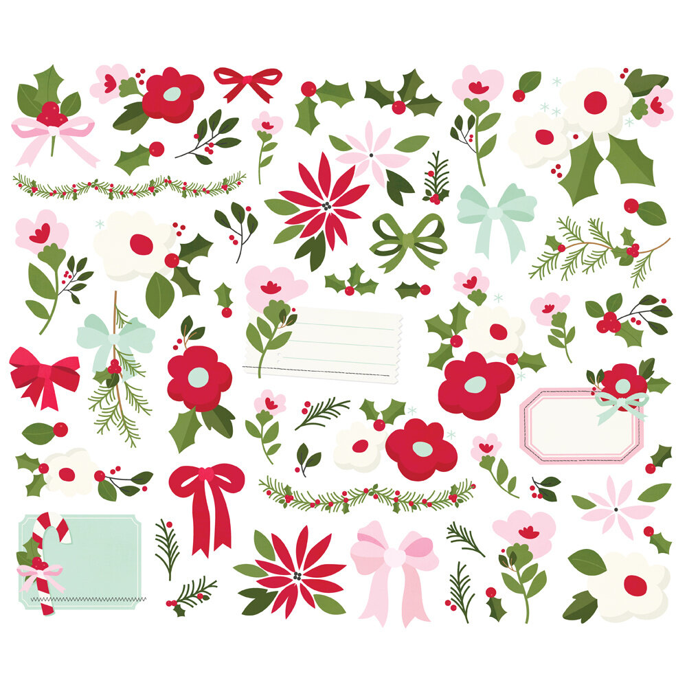 Simple Stories Kringle & Co. Floral Bits (27521)