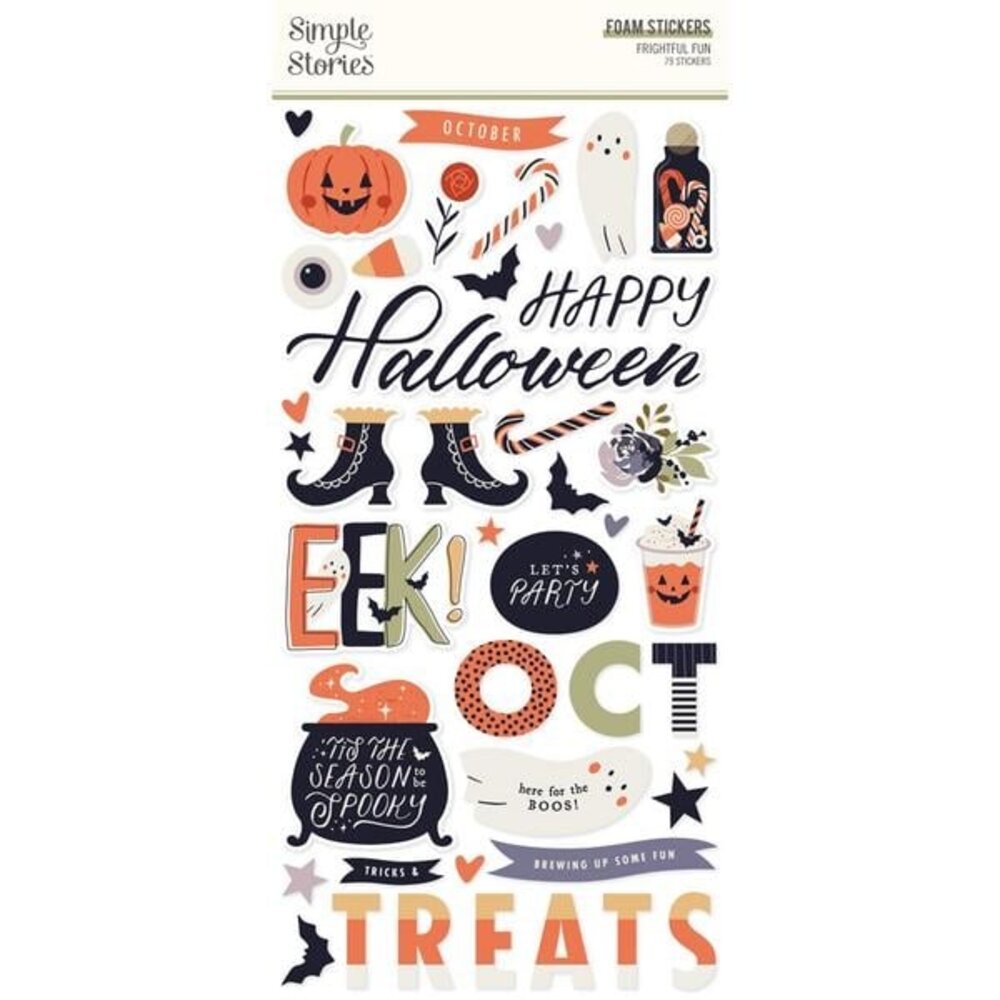 Simple Stories Frightful Fun Foam Stickers (27311) Simple Stories Frightful Fun Foam Stickers (27311)