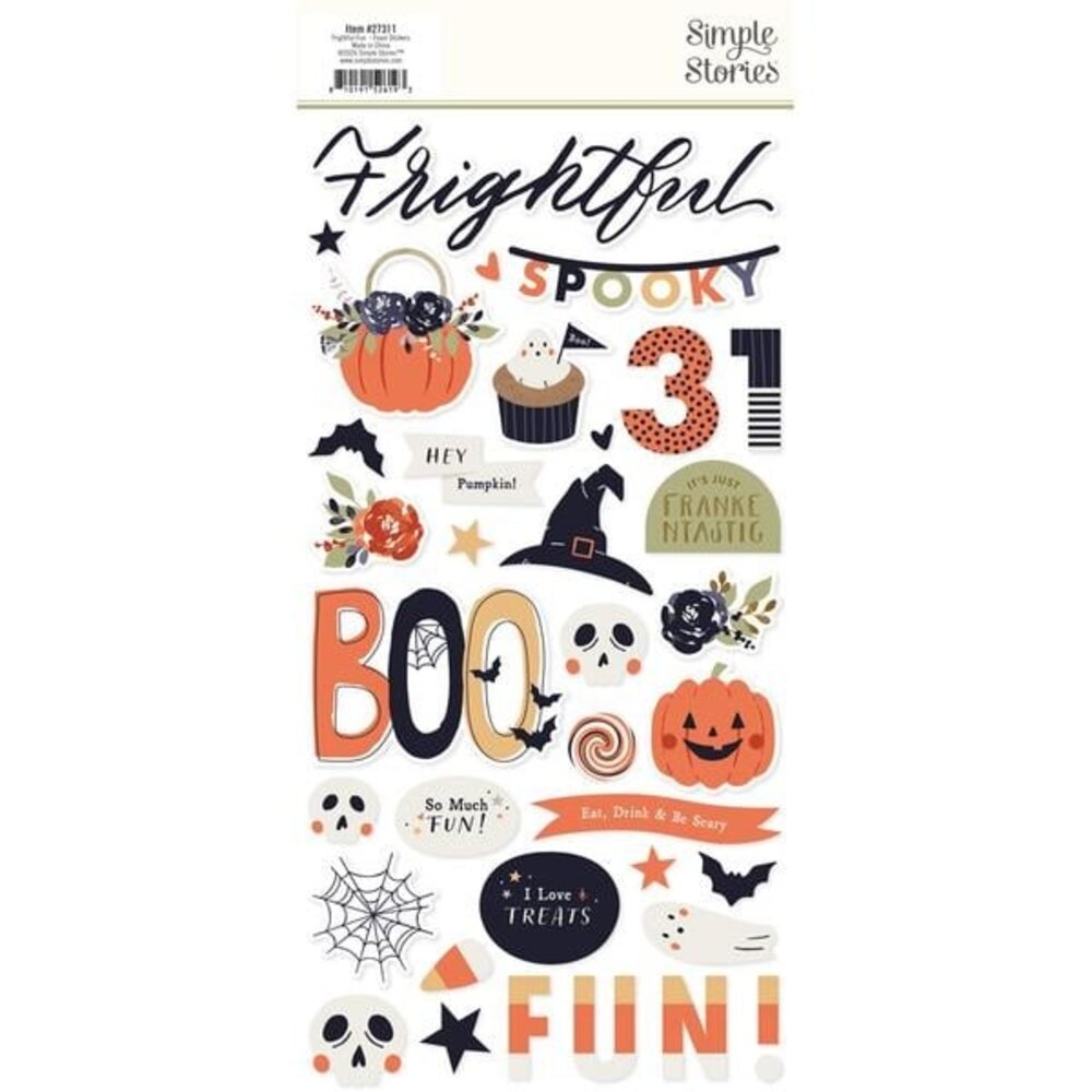 Simple Stories Frightful Fun Foam Stickers (27311) Simple Stories Frightful Fun Foam Stickers (27311)
