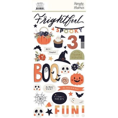 Simple Stories Frightful Fun Foam Stickers (27311) Simple Stories Frightful Fun Foam Stickers (27311)
