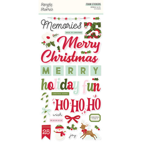 Simple Stories Kringle & Co. Foam Stickers (27522) Simple Stories Kringle & Co. Foam Stickers (27522)
