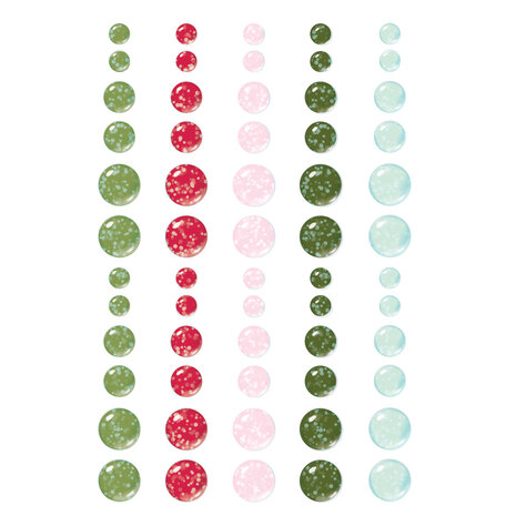 Simple Stories Kringle & Co. Glitter Enamel Dots (27524)