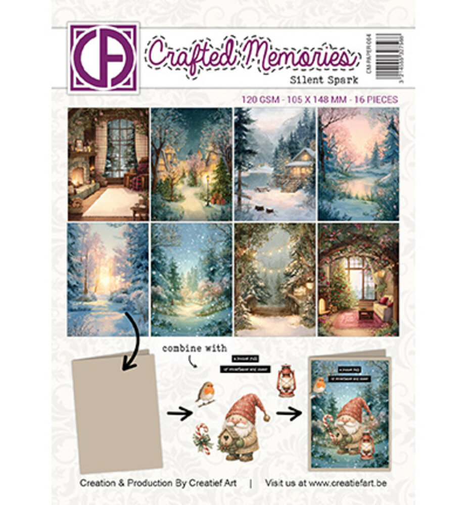 Creatief Art Silent Spark A6 Collage Paper (CM-PAPER-004)