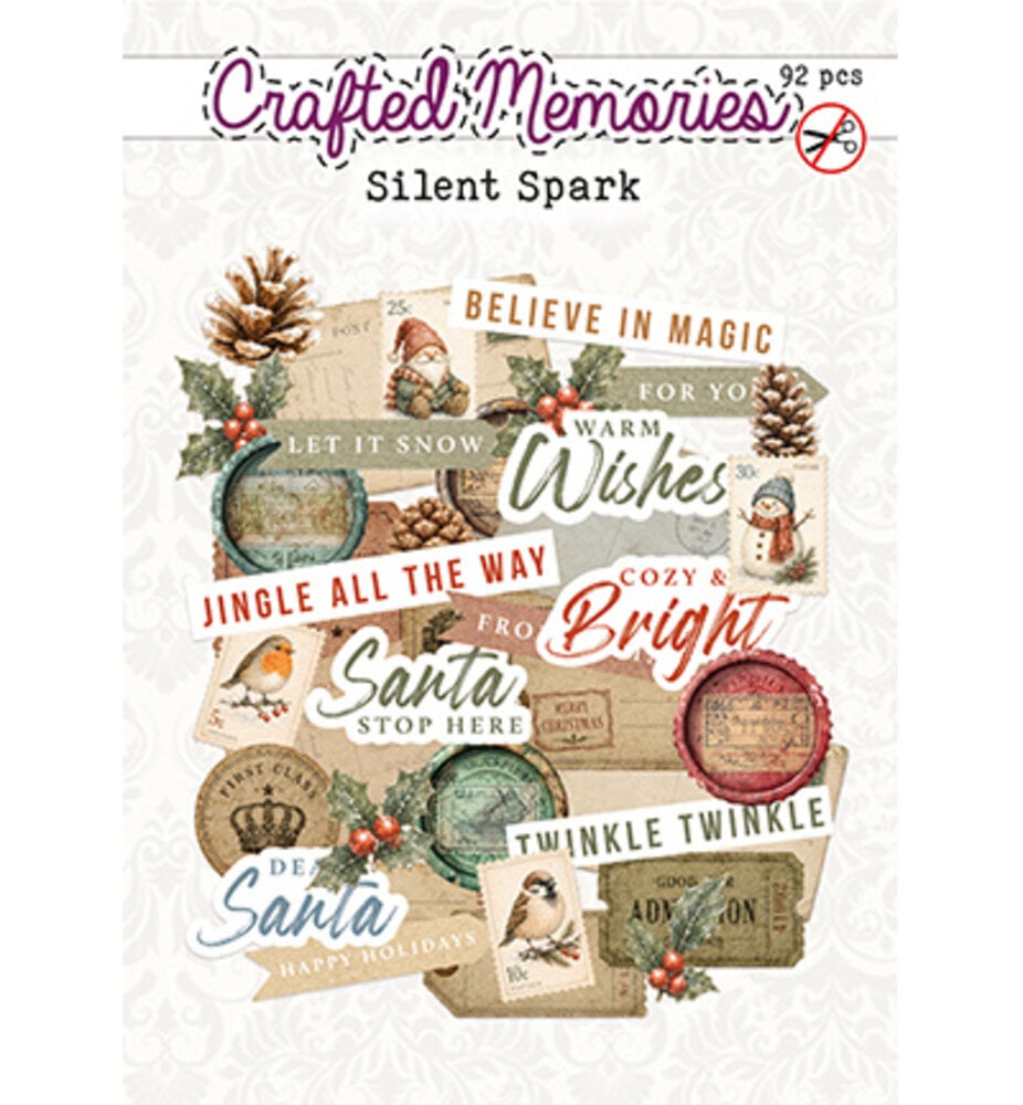 Creatief Art Silent Spark Die-Cuts Engelstalige Teksten Creative CutOuts (CM-DC-007)