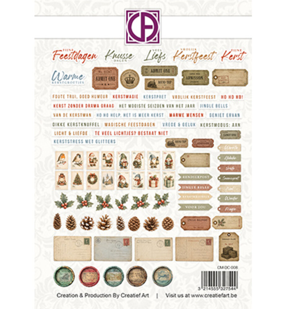 Creatief Art Silent Spark Die-Cuts Nederlandstalige Teksten Creative CutOuts (CM-DC-008)