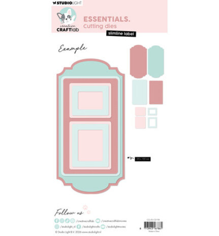 Creative Craftlab Essentials Dies Slimline Label (CCL-ES-CD1118) Creative Craftlab Essentials Dies Slimline Label (CCL-ES-CD1118)