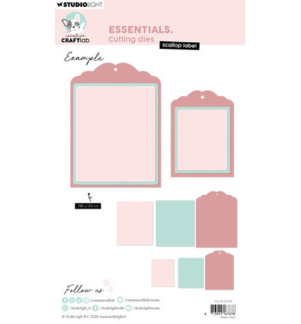 Creative Craftlab Essentials Dies Scallop Label (CCL-ES-CD1119) Creative Craftlab Essentials Dies Scallop Label (CCL-ES-CD1119)