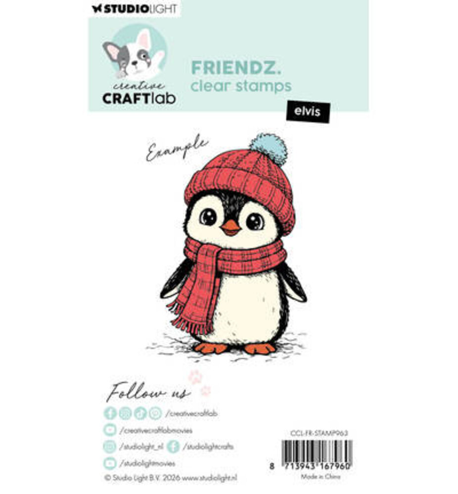 Creative Craftlab Friendz Clear Stamp Elvis (CCL-FR-STAMP963) Creative Craftlab Friendz Clear Stamp Elvis (CCL-FR-STAMP963)